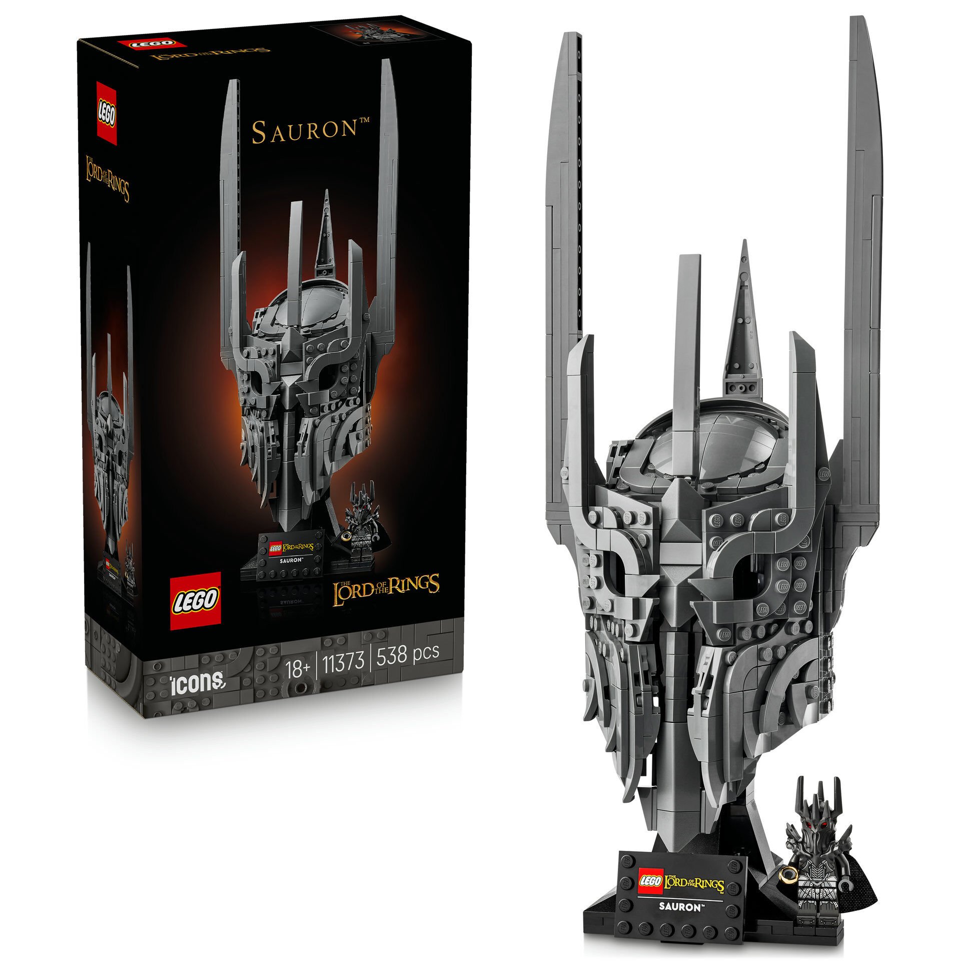 LEGO Icons Yüzüklerin Efendisi: Sauron'un Miğferi — premium oyuncak
