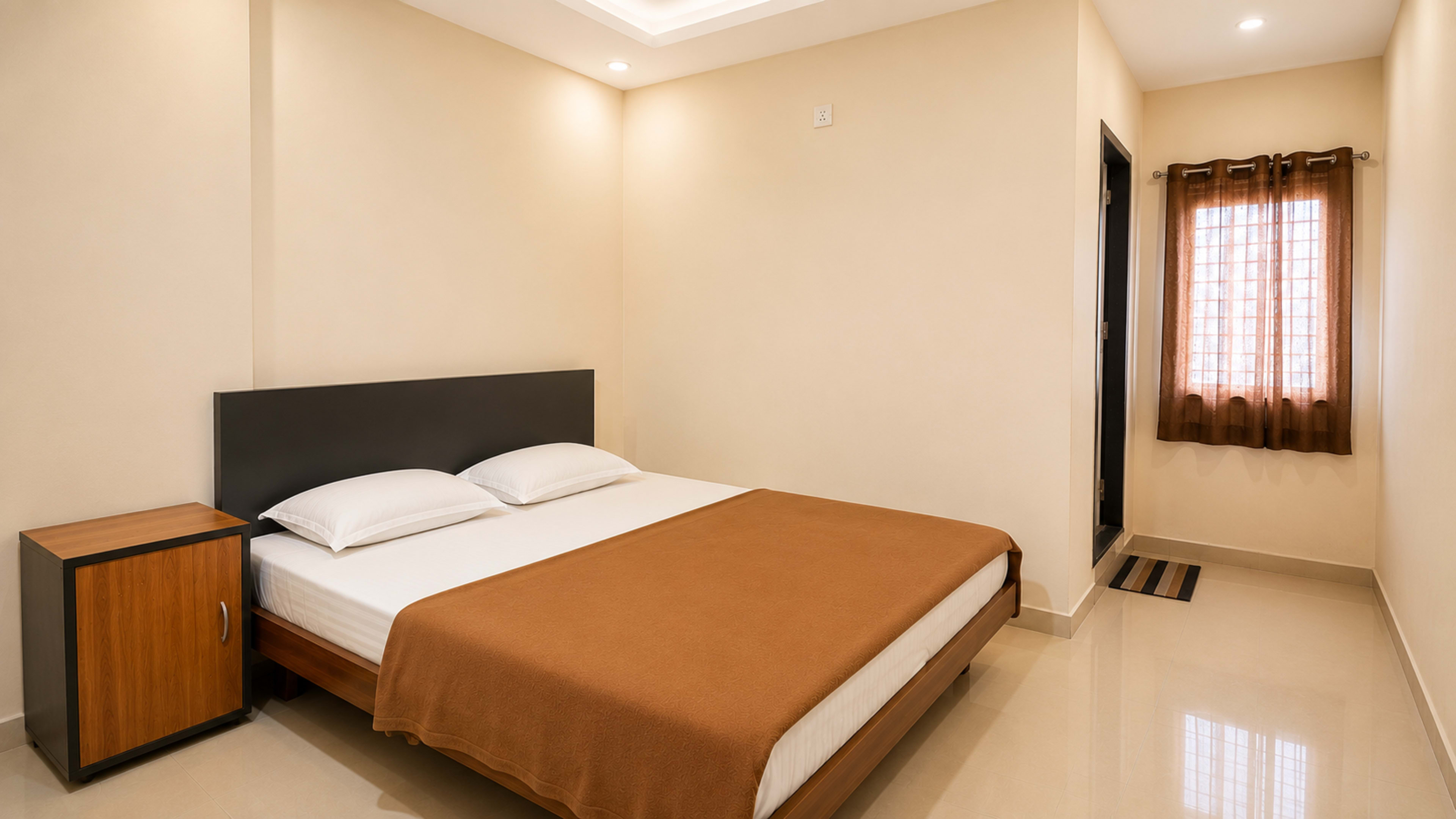 Standard non-AC guest room at Hotel KBP, Admapur