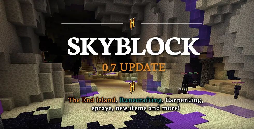 Hypixel Skyblock V0 7 巨大アプデ ジ エンド ルーン 家具など