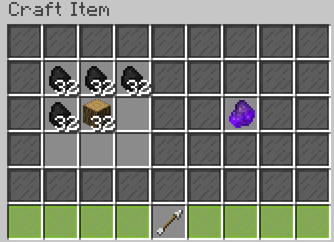 代わりのEnchanted Charcoalのレシピ