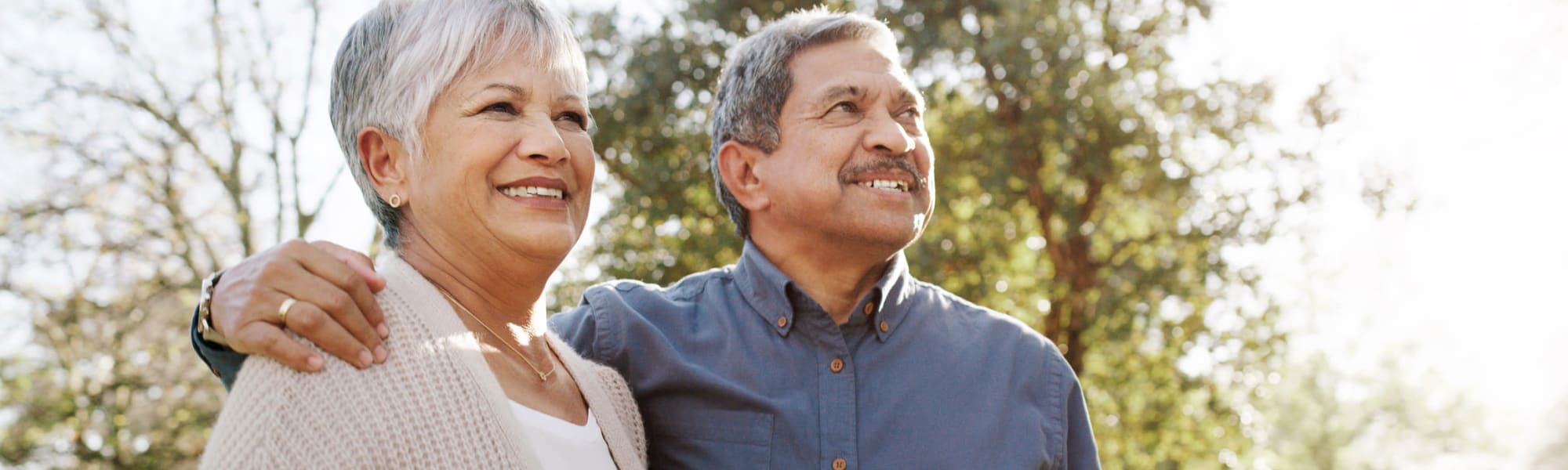 Resident couple out for a walk at a The Blake community