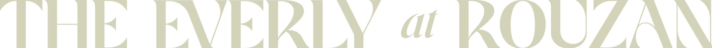 Logo at The Everly at Rouzan in Baton Rouge, Louisiana