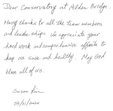 Letters from the community