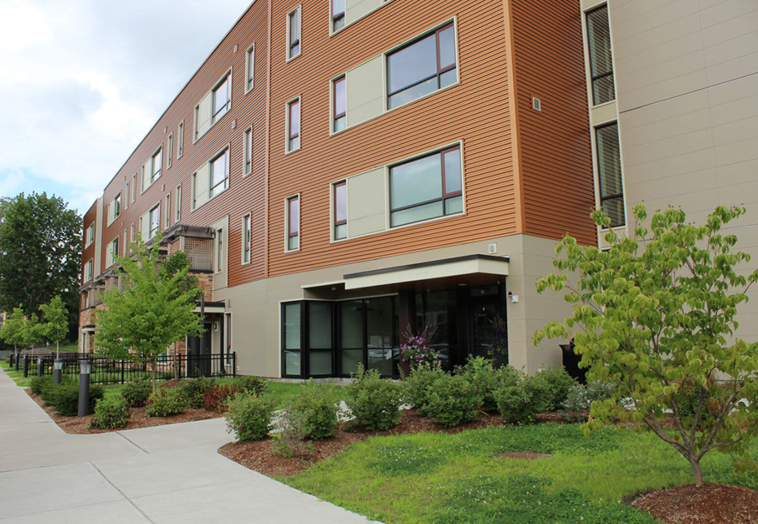 Side view of the apartment at 75 Amory in Boston, Massachusetts