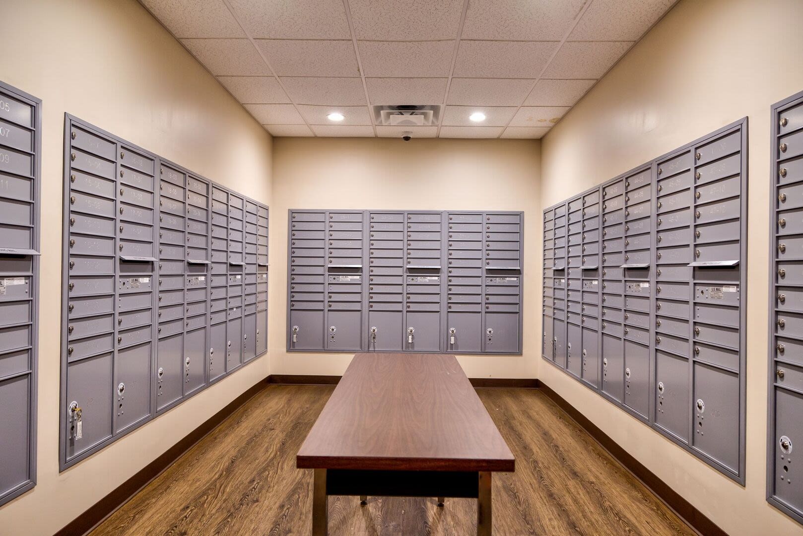 Community mail center at Braintree Village in Braintree, Massachusetts
