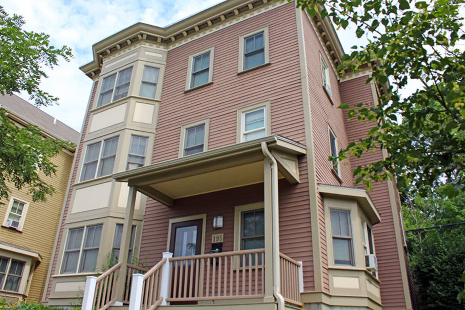 Modern apartment from the outer view at Catherine H. Gallagher Coop in Jamaica Plain, Massachusetts