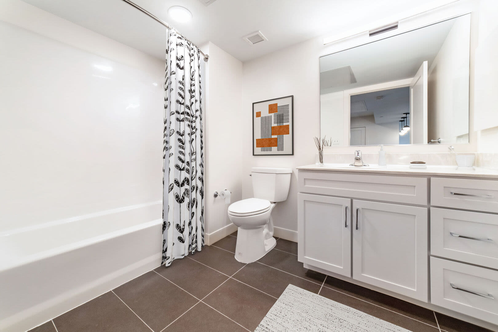 Bathroom with vanity unit at Parkway 1208 in West Roxbury, Massachusetts