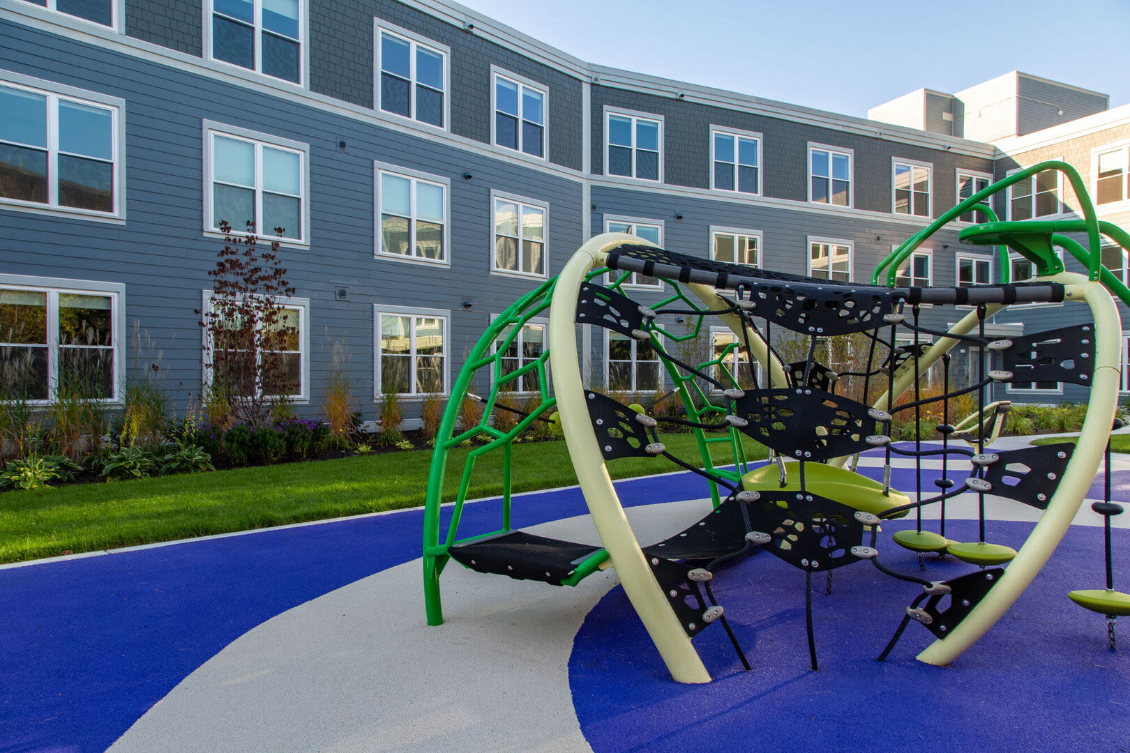 Community playground at Parkway 1208 in West Roxbury, Massachusetts