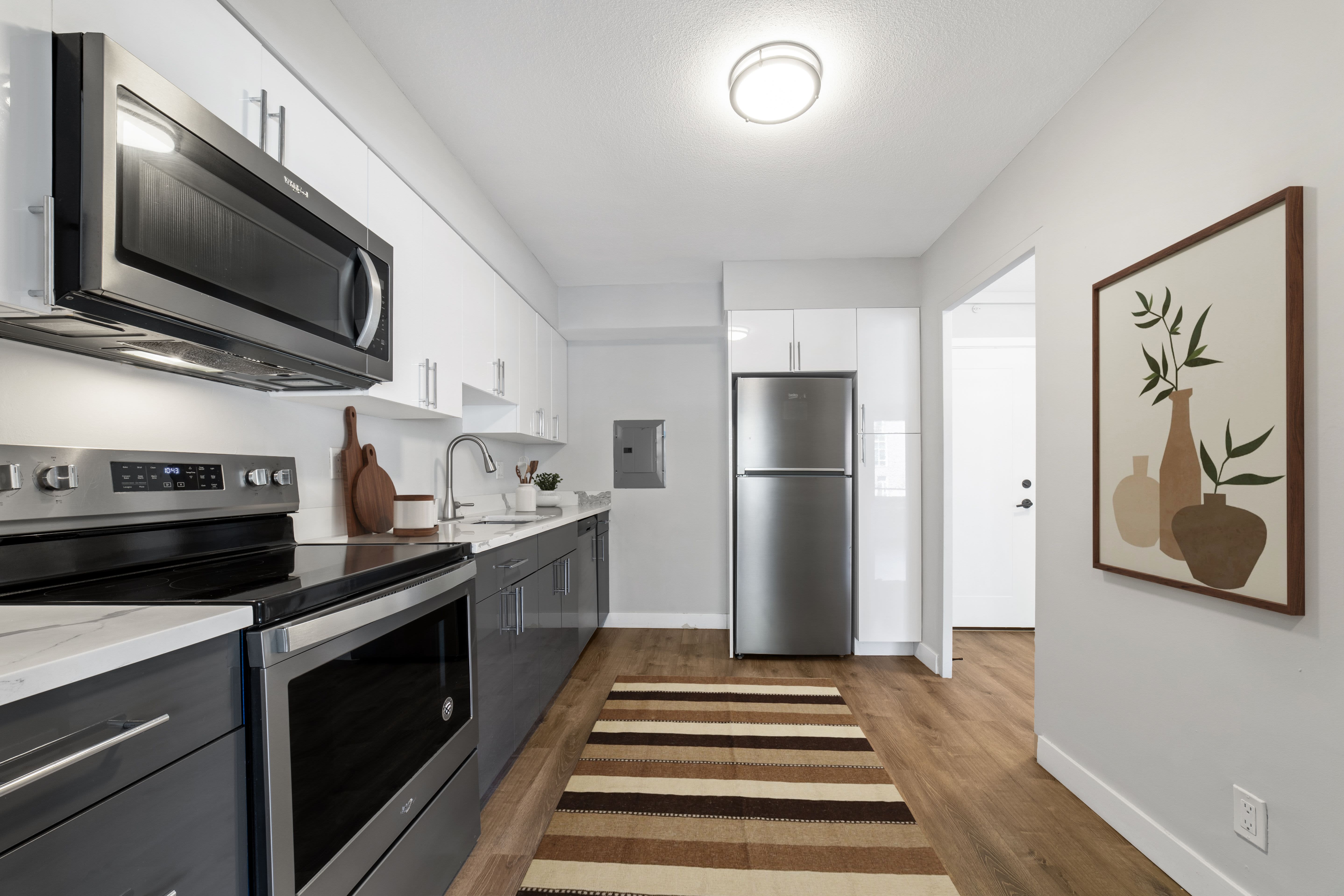 Spacious kitchen at HCA 840-846 Mass Ave in Arlington, Massachusetts