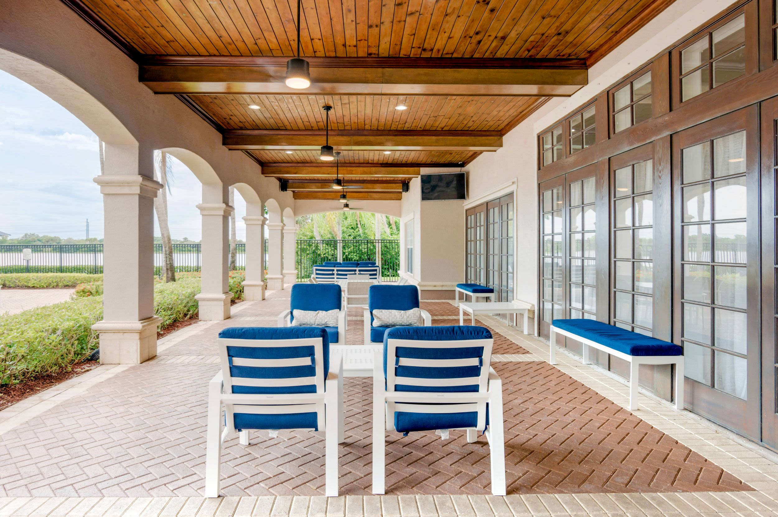 Lobby at The Estates at Wellington Green Apartments
