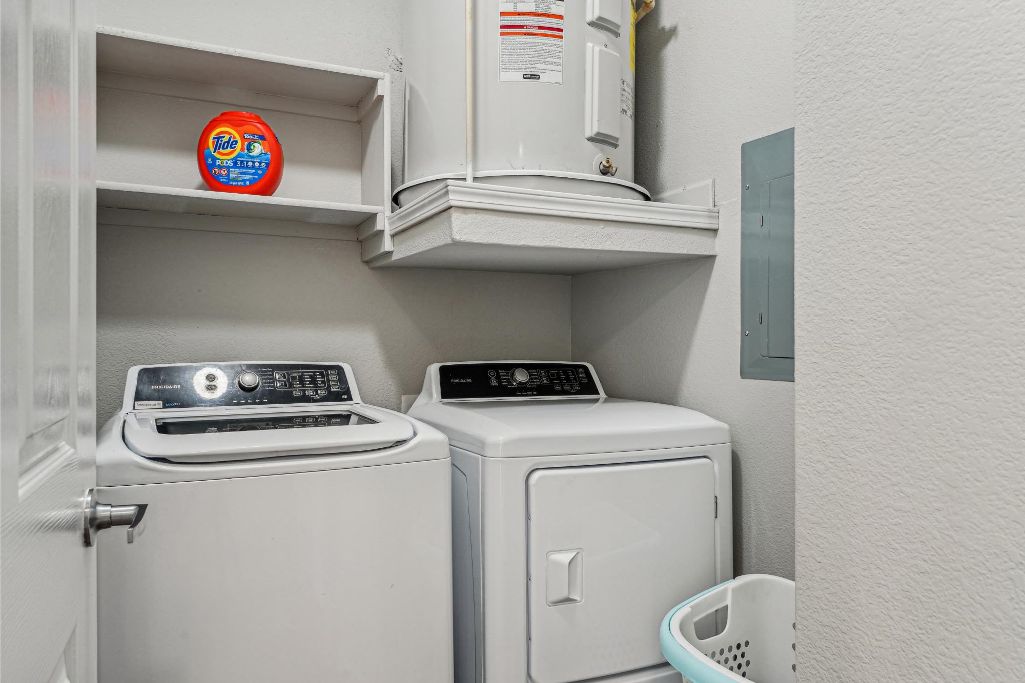 Laundry room at Regalia