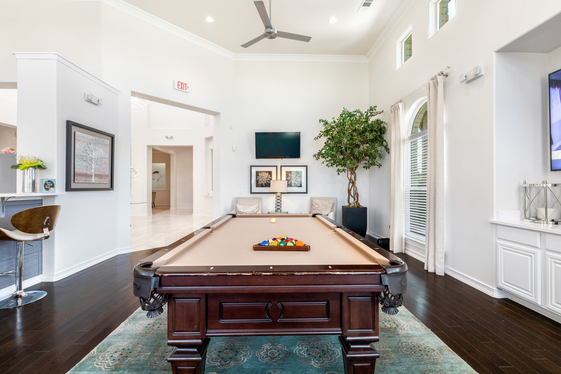 Game room at The Arden