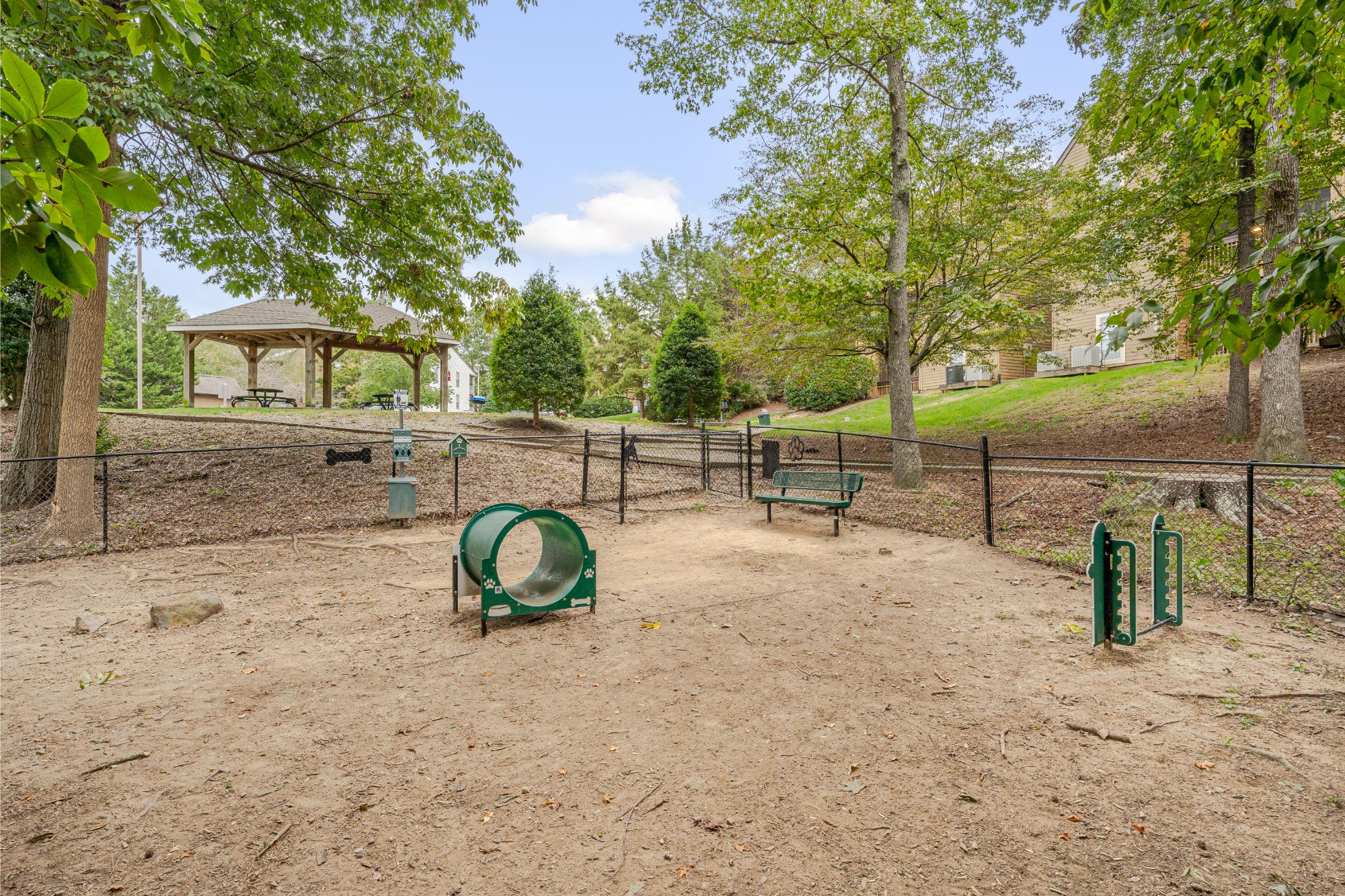 Dog park at Southpoint Estate Apartments