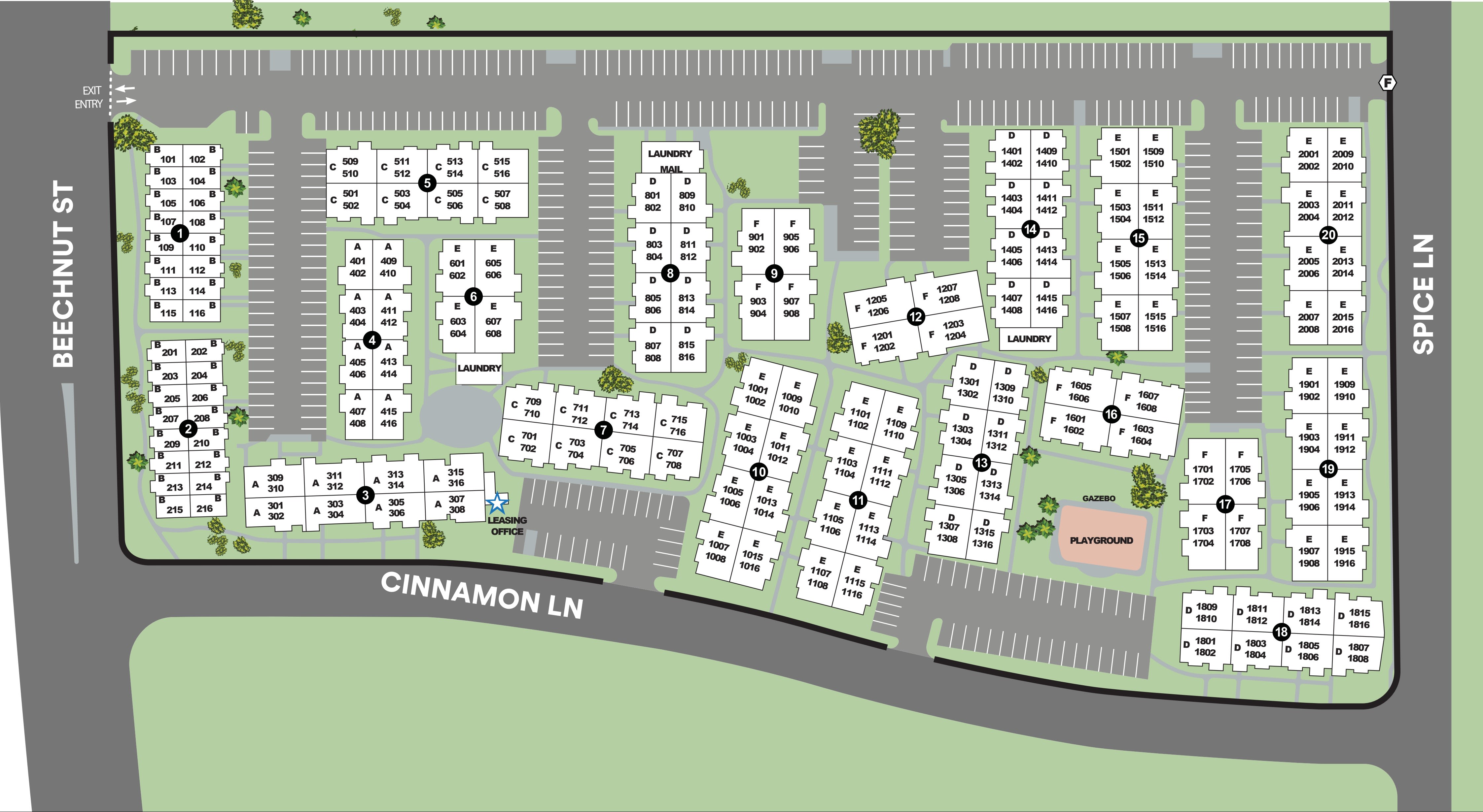 SiteMap at Costa Maya in Houston, Texas