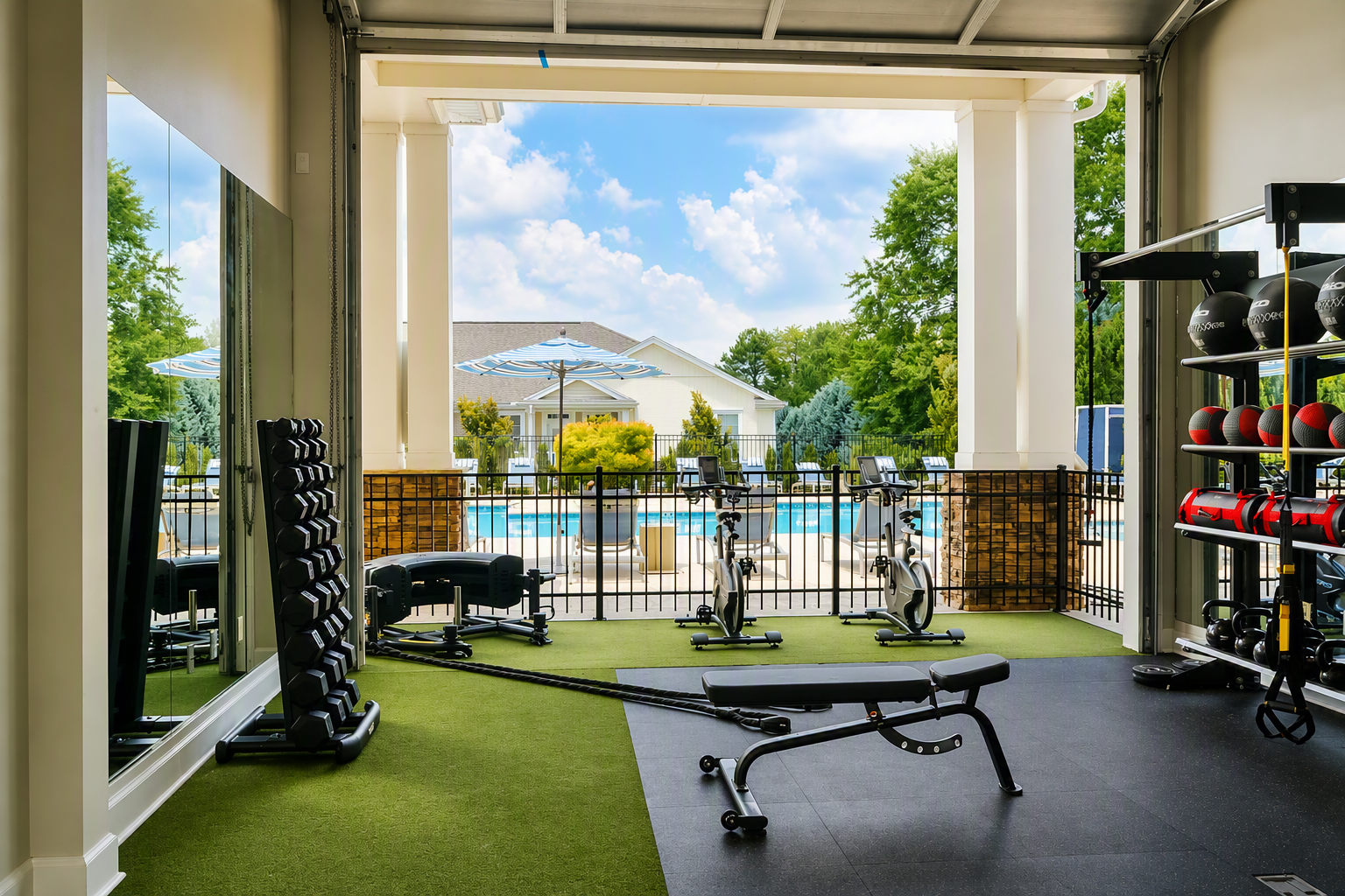 Gym at The Mills Apartment Homes (1 of 3)