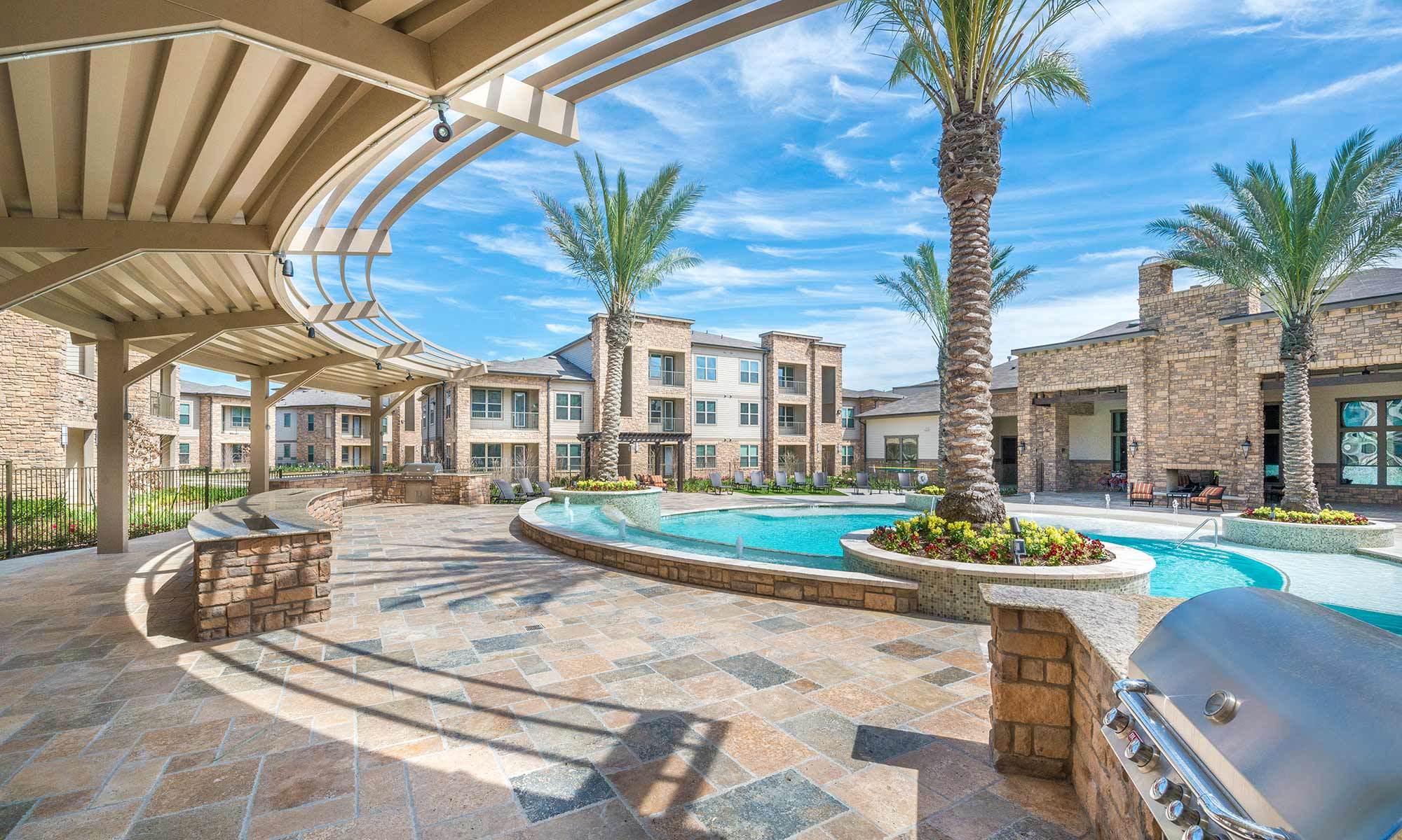 Luxury pool at Abbey Residential in Birmingham, AL