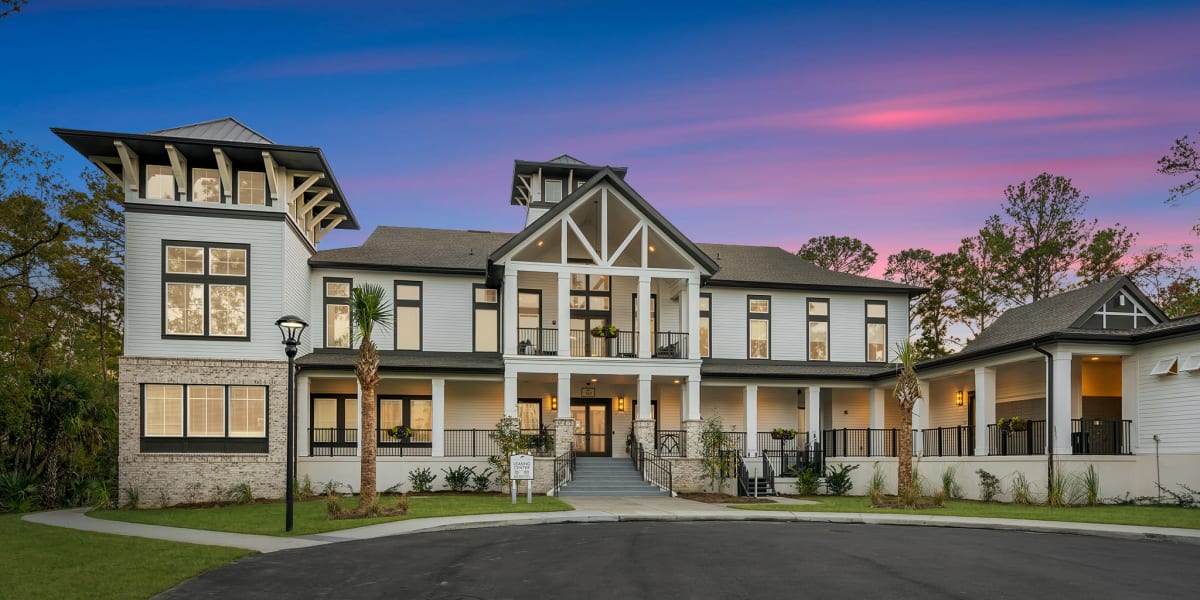 Rendering of Grande Oaks Parc's clubhouse in Charleston, South Carolina