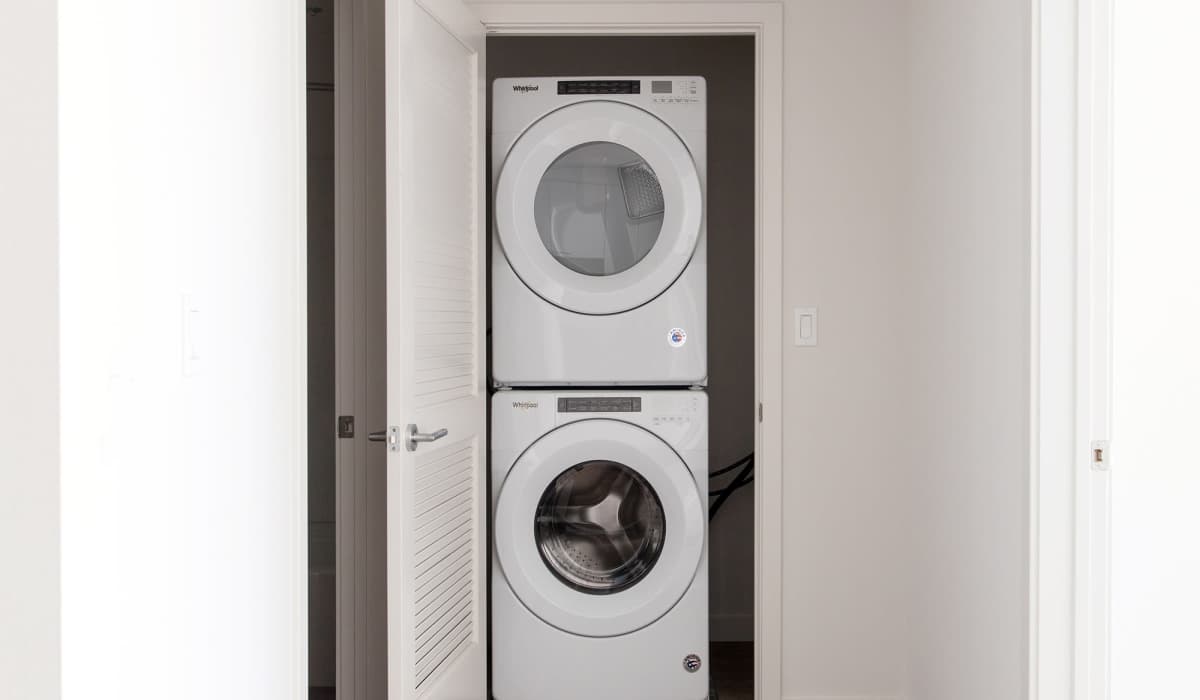 Washer and dryer at The Moran in Oakland, California