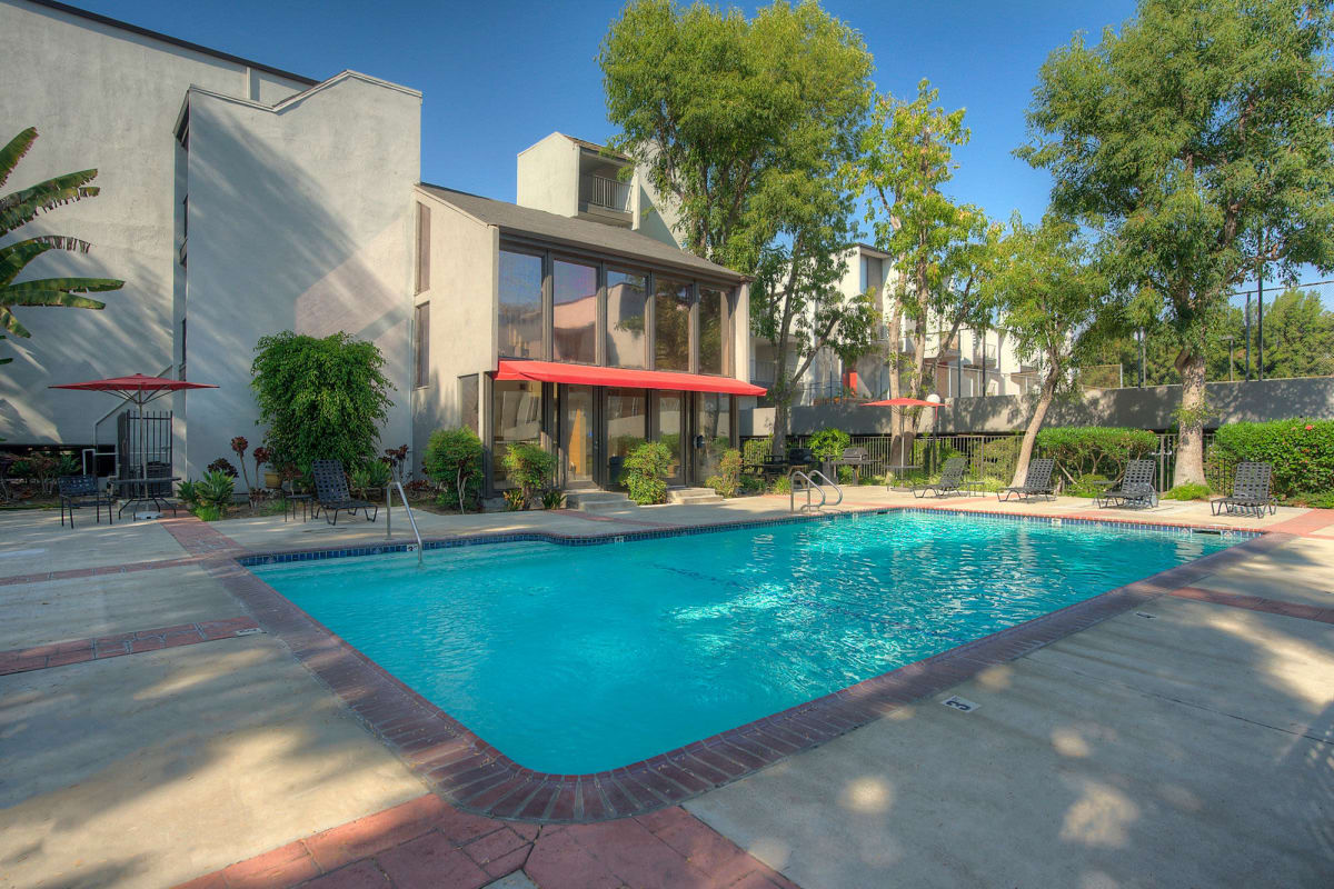 Pool at Los Feliz Village in Los Angeles, California