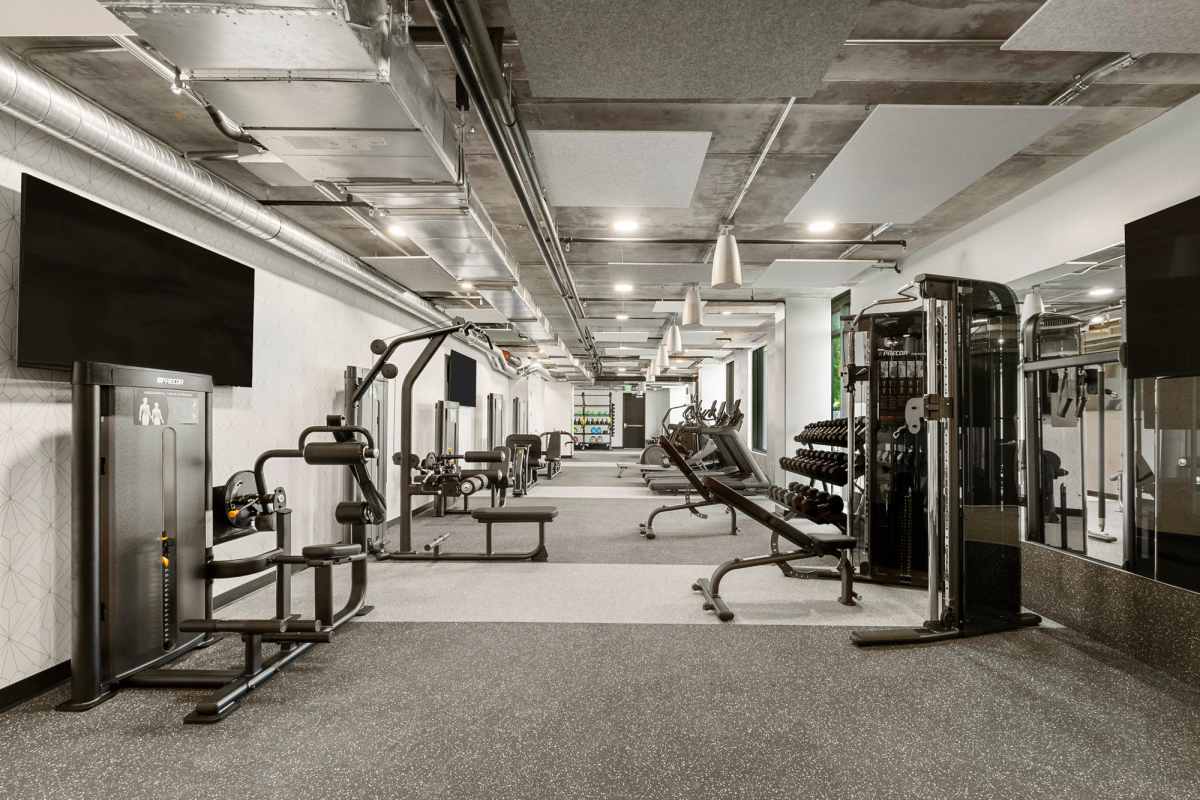 Workout center at The Margo, San Diego, California