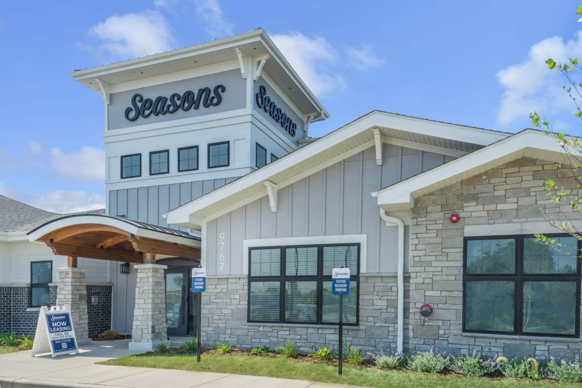 Rendering of leasing office at Seasons Grafton in Grafton, Wisconsin