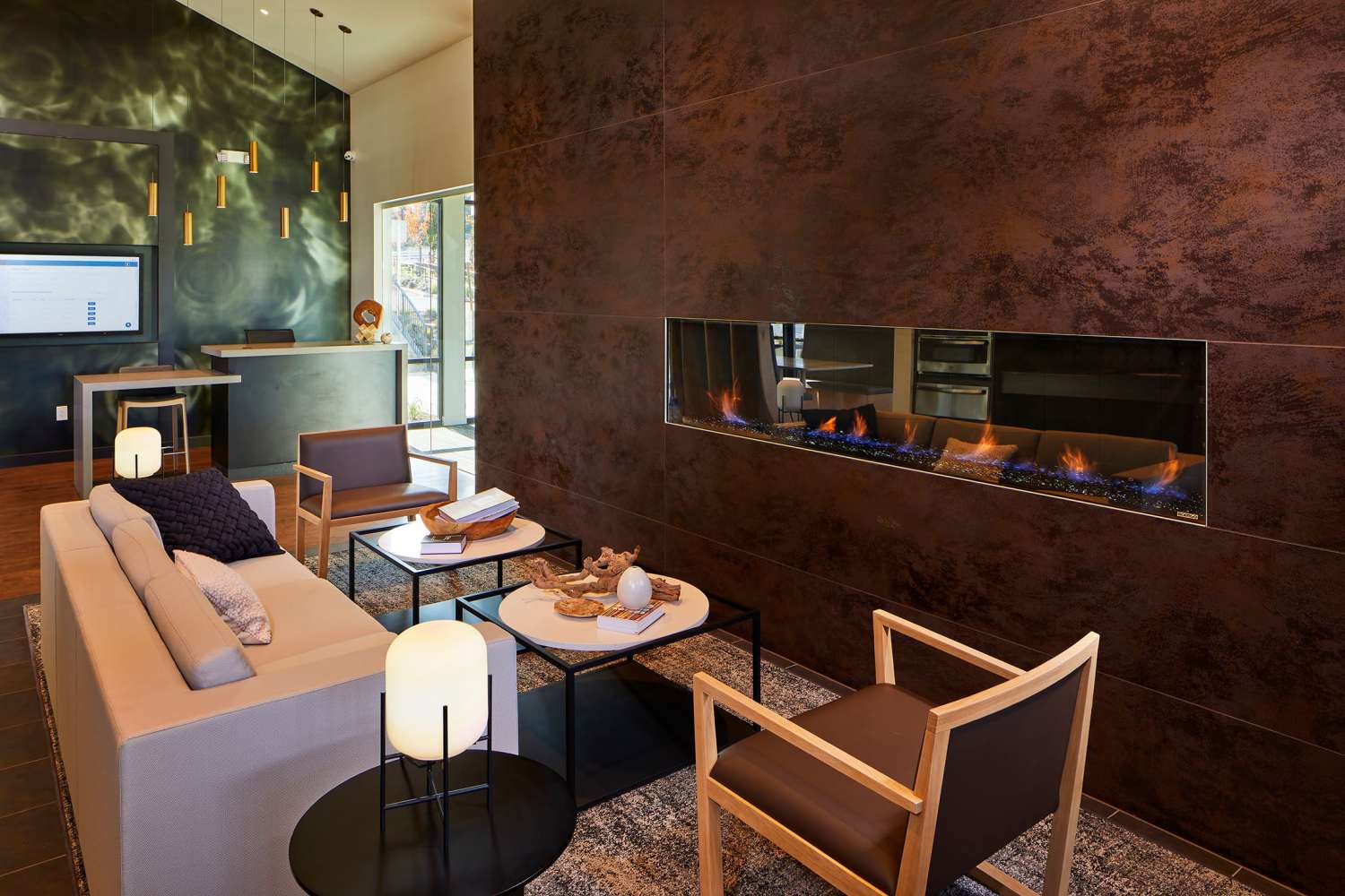 Clubhouse w/ Fireplace & Lounge at Ambrose in Bremerton, Washington  