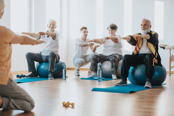 Fitness classes at Wisteria Place Retirement Living in Abilene, Texas