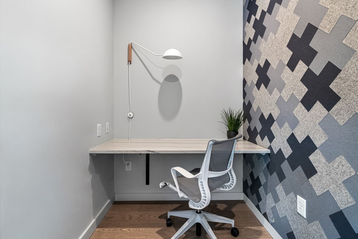 Private work pod at 44 South in Austin, Texas