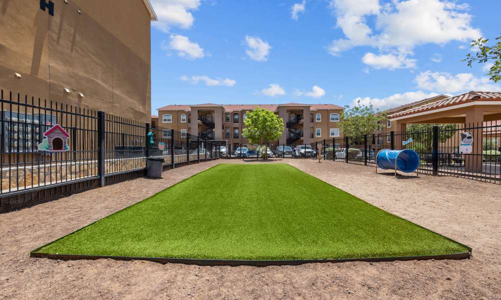 Pet park at Las Torres Apartments in El Paso, Texas