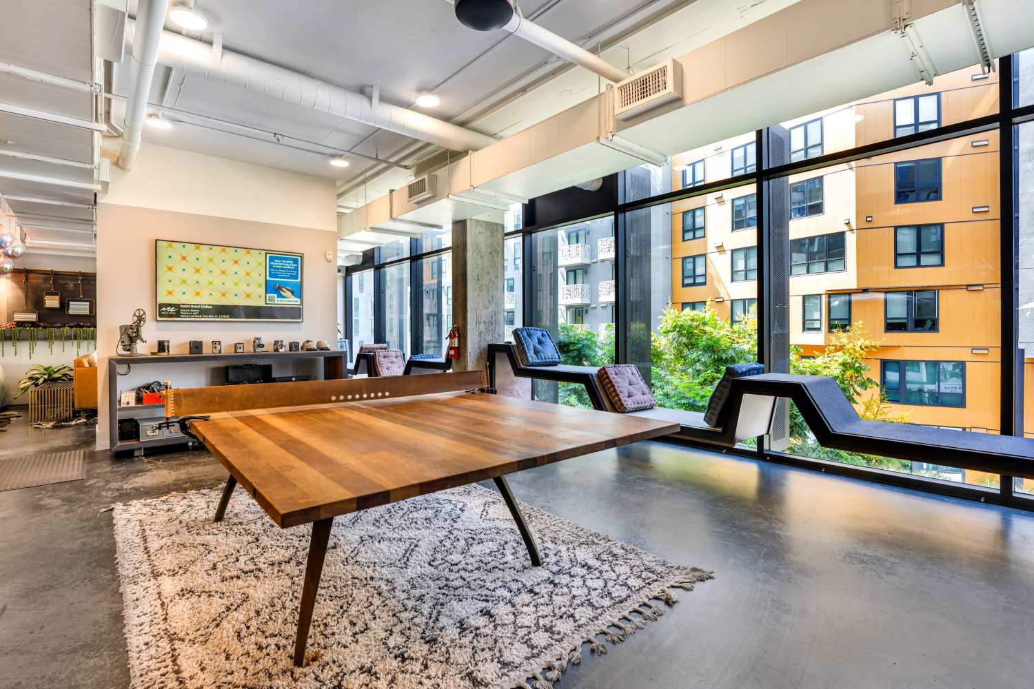 Resident recreation room at The Artisan in San Diego, California  