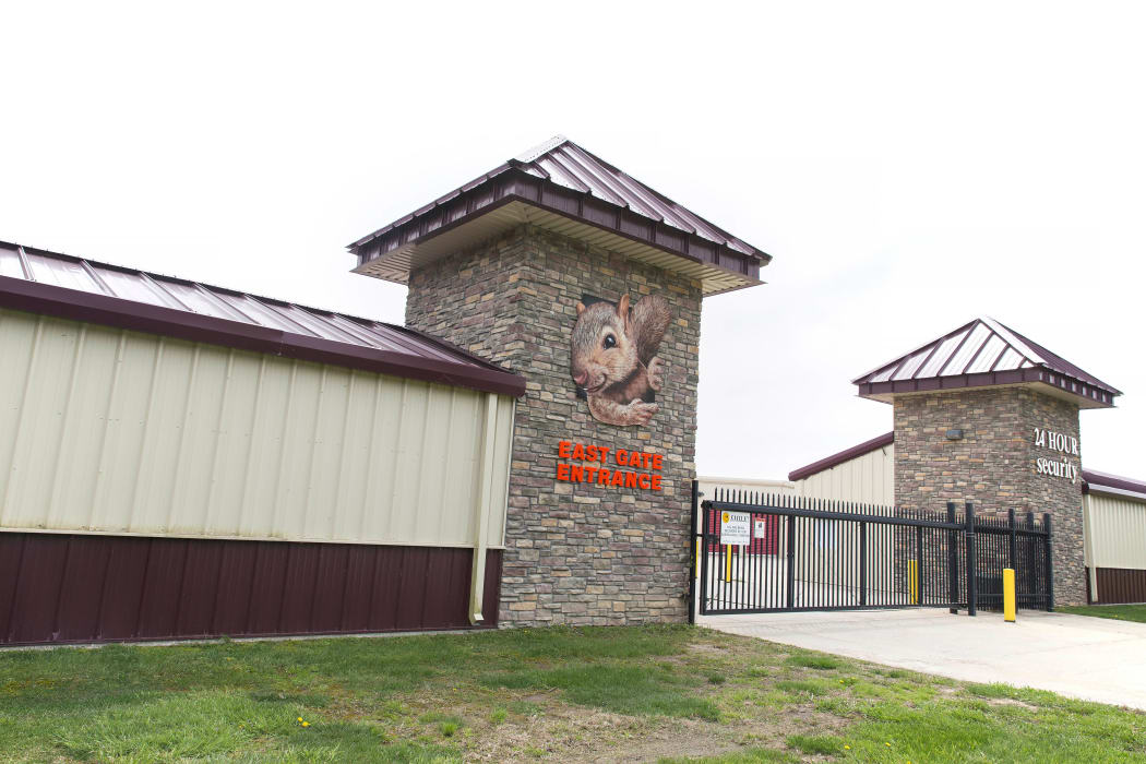 Exterior shot of Squirrel Storage Ames in Ames