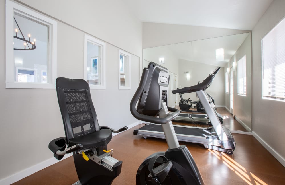 Fitness center with exercise machines at  Montecito in Albuquerque, New Mexico