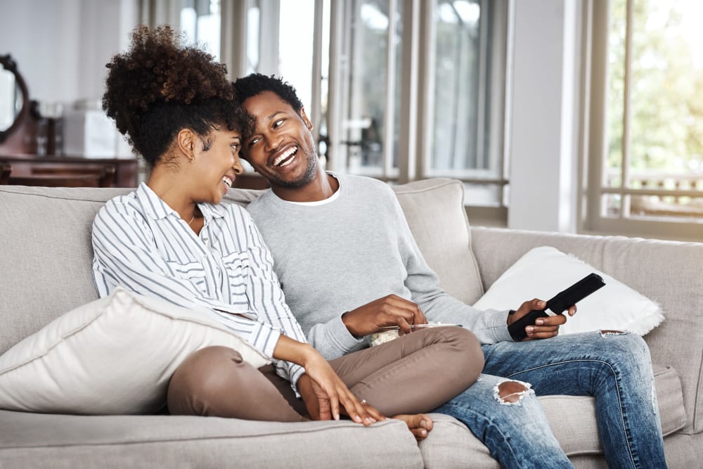 Resident couple in their apartment at The Henry in Pomona, New York