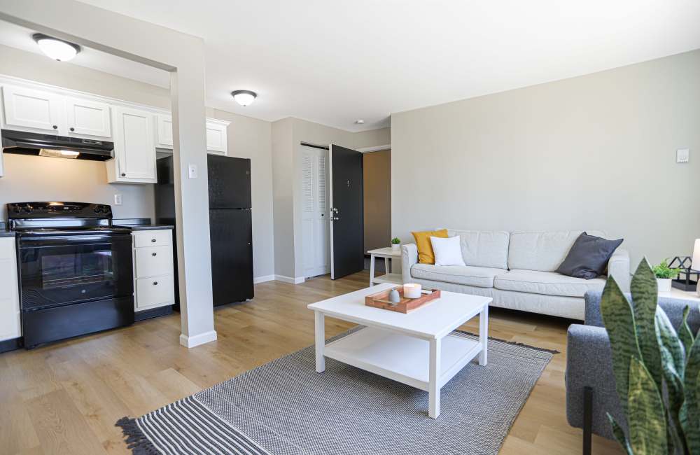 Kitchen and living room at Greater Pittsburgh Region in Zelienople, Pennsylvania