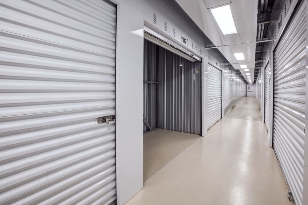 Open indoor unit at The Storage Store in Andover, New Jersey