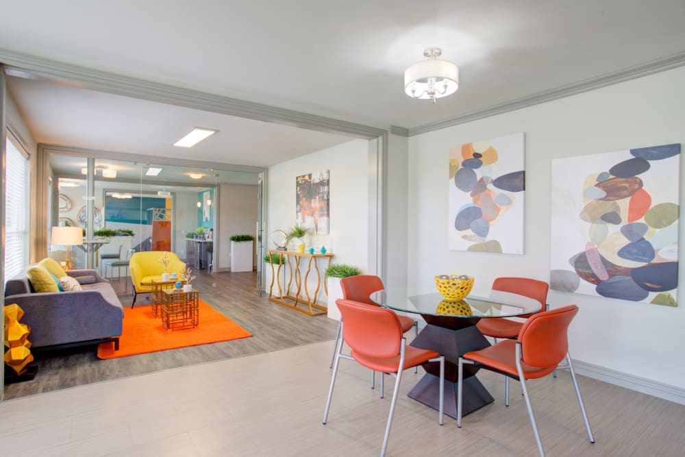 Clubhouse interior at Metro 5514 in Houston, Texas