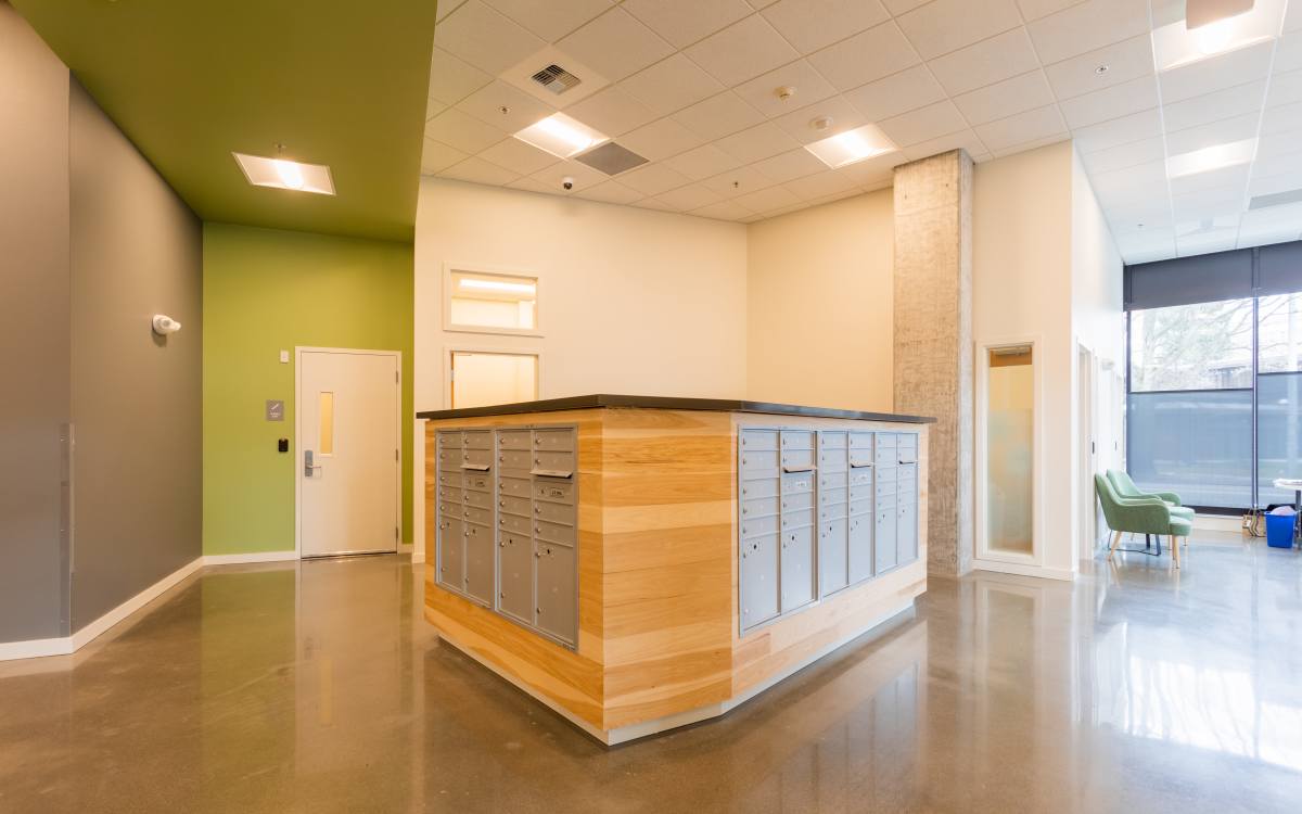 Community room at Gardner House in Seattle, Washington