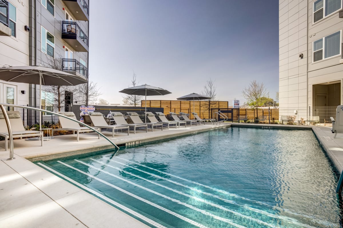 The swimming pool at 44 South in Austin, Texas