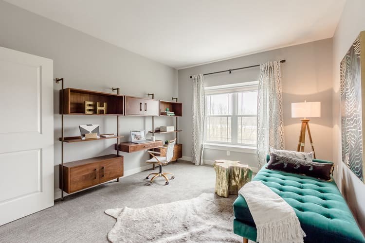 Luxury living room at Ellison Heights Apartments in Rochester, NY