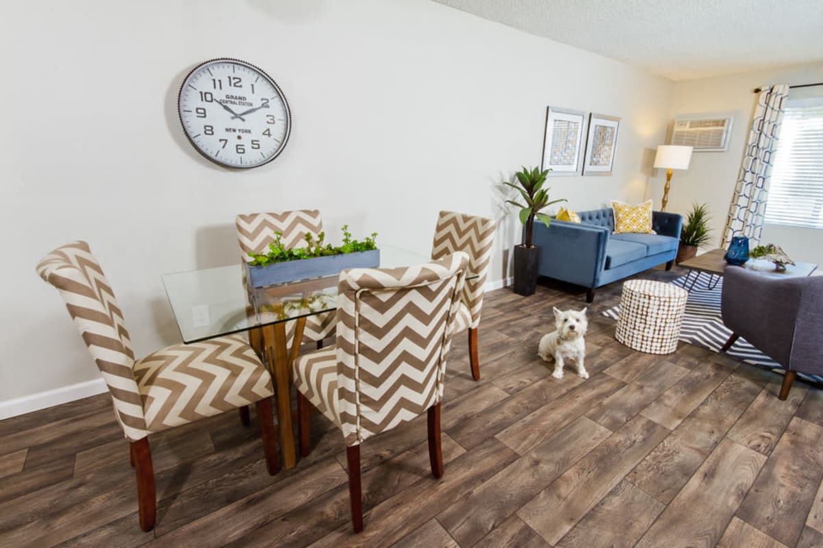 Apartment dining area at Park Regency Club Apartments in Downey, California