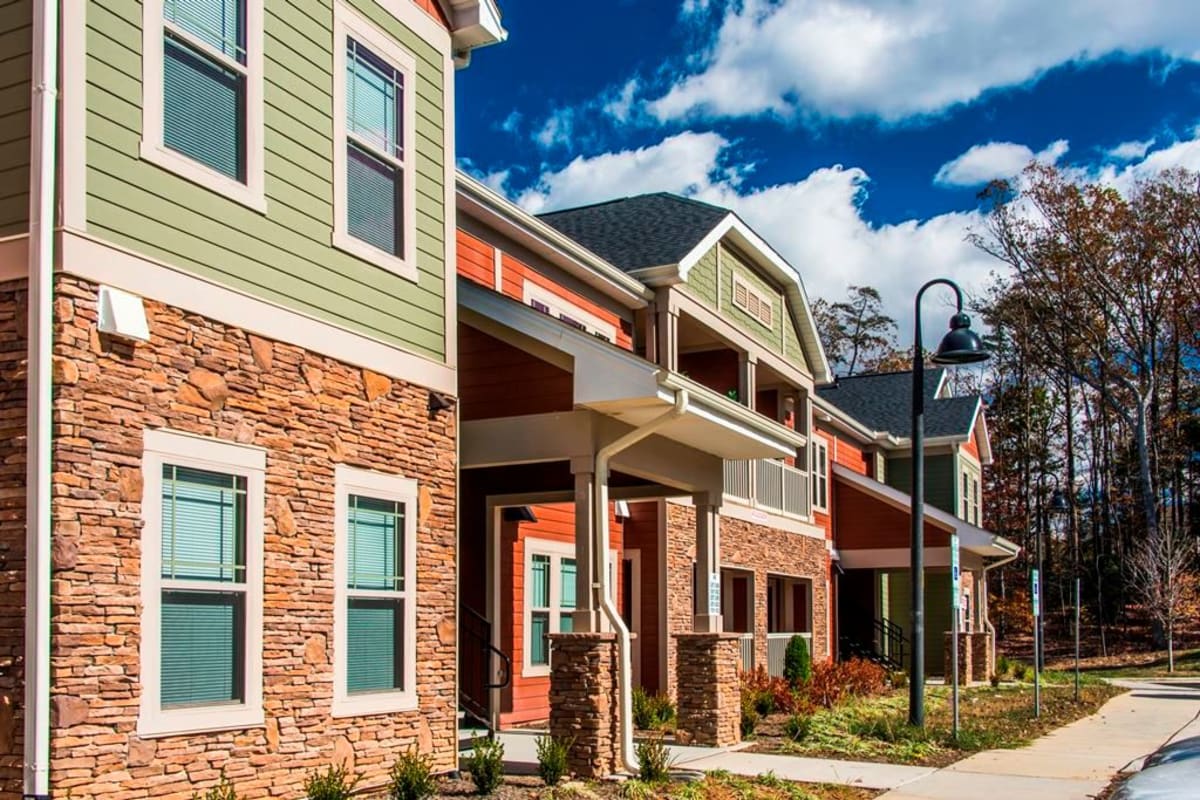 Exterior of our housing units at Audubon Place in Arden, North Carolina