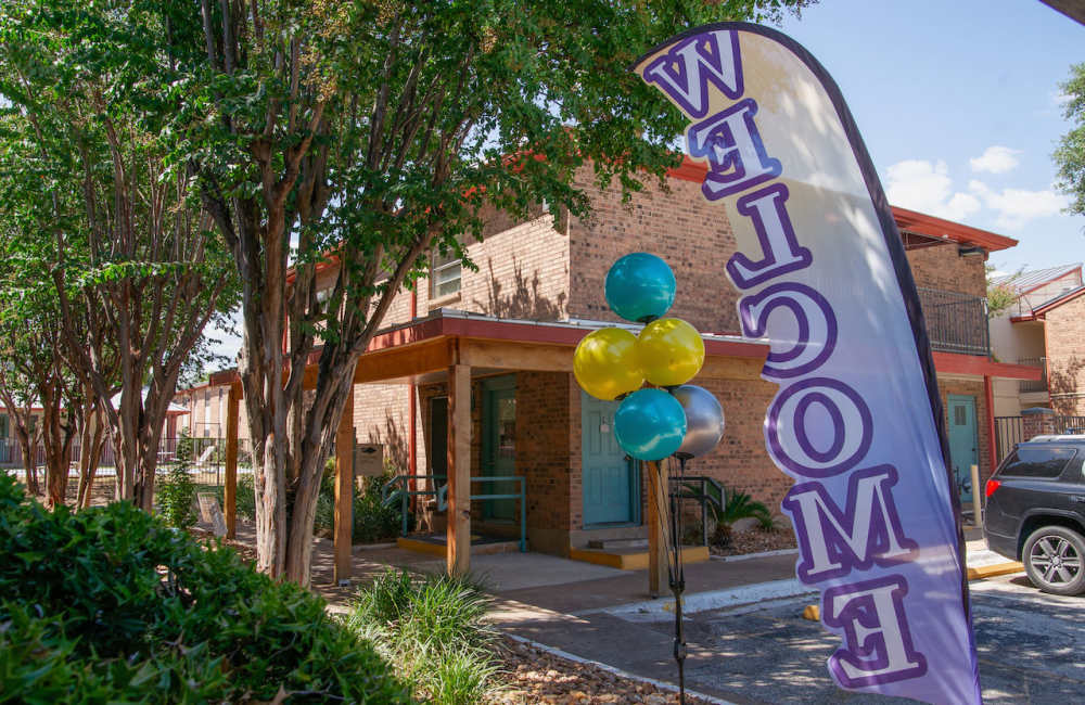 Apartment business center at Sierra Ridge in Austin. TX