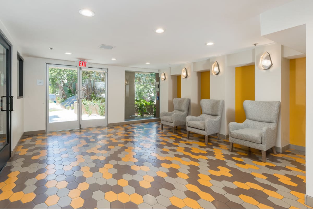 Lobby at Marlon Manor Apartments, Los Angeles, California