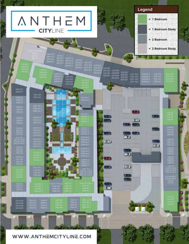 Anthem Cityline site map