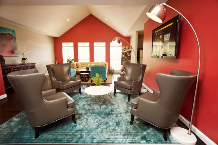 Beautiful living area at Mountaineer Village in Boone, North Carolina