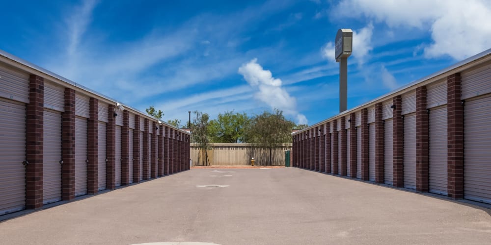 Large outdoor drive-up units at StorQuest Self Storage in Phoenix, Arizona