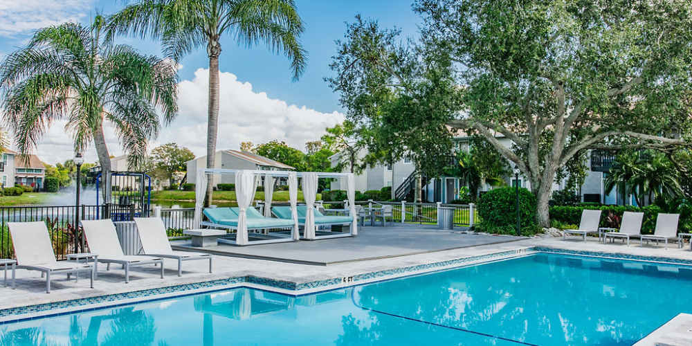 Swimming pool at Trellis at the Lakes in St. Petersburg, Florida