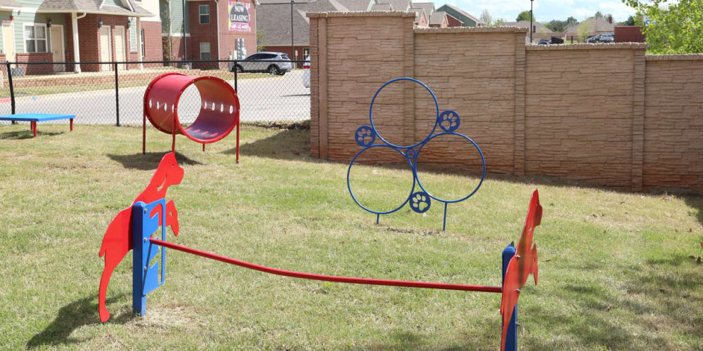 Dog park at Cross Timber in Oklahoma City, Oklahoma