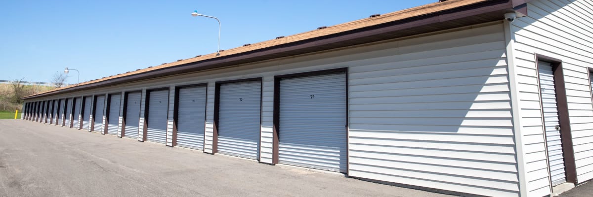 Unit size guide from KO Storage in Portage, Wisconsin