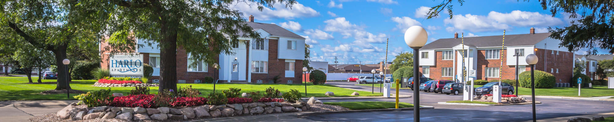 Floor plans at Harlo Apartments in Warren, Michigan